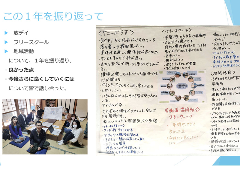 協同労働実践交流全国集会　パネル討論　率直に話し合うことができる関係づくり、 働きやすい職場づくりのために